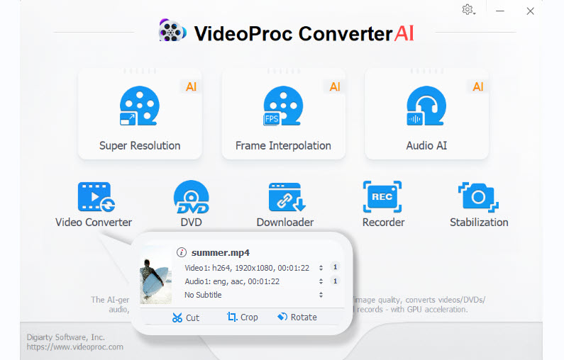 Video Processing -VideoProc