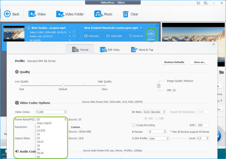 Set CFR value to make video and audio sync in Premiere